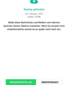 WhatsApp-Backup erstellen und abrufen – so gehts!