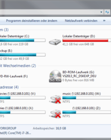 Windows 10: Netzlaufwerke konnten nicht wiederhergestellt werden?