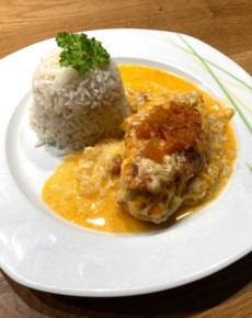 Zwiebel-Sahne-Hähnchen