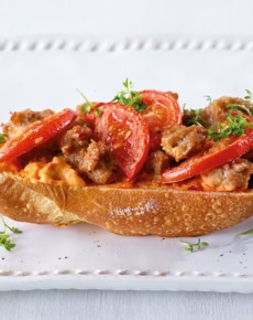 Zwiebelmett-Baguette